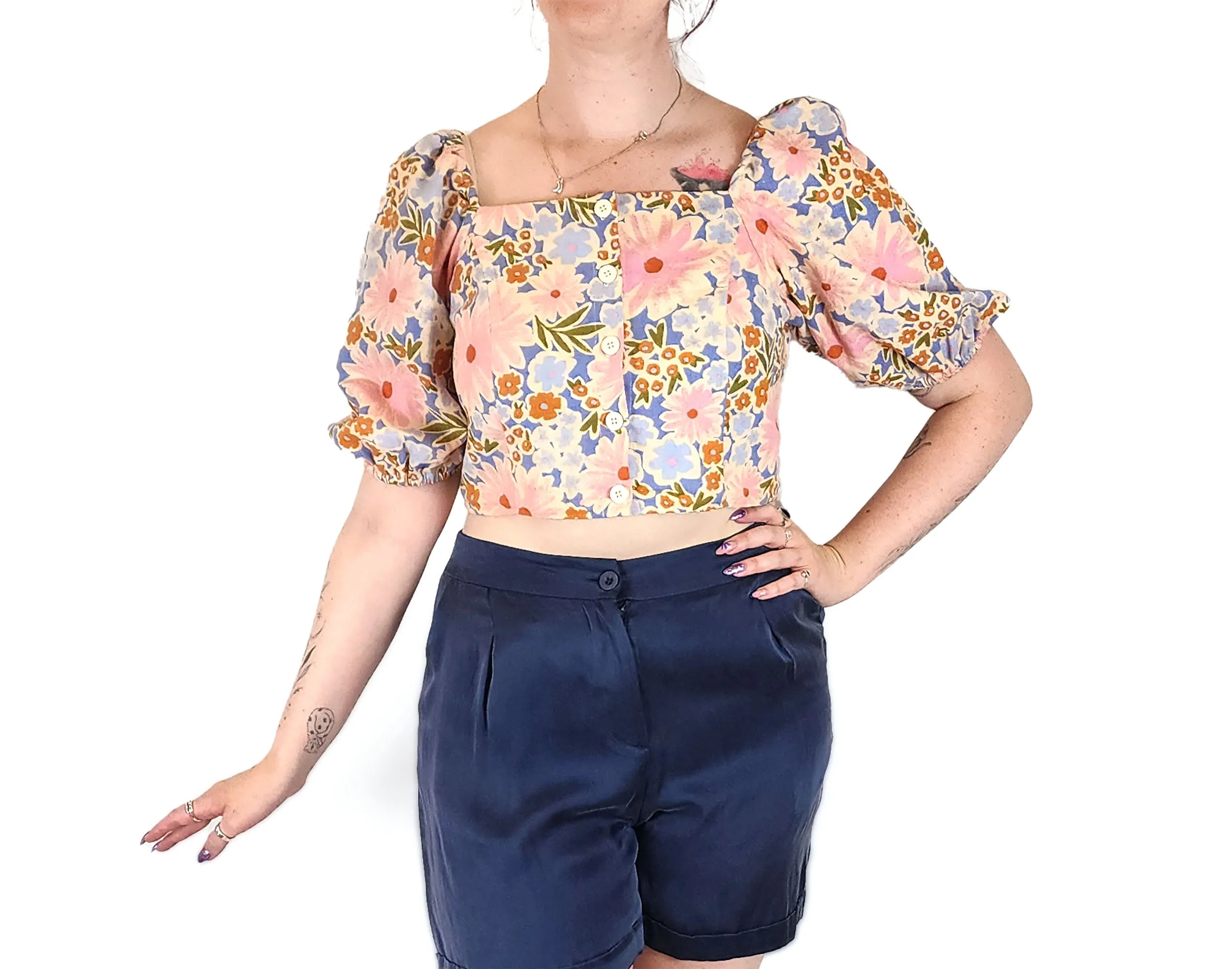 Princess Highway pink cropped top size 12