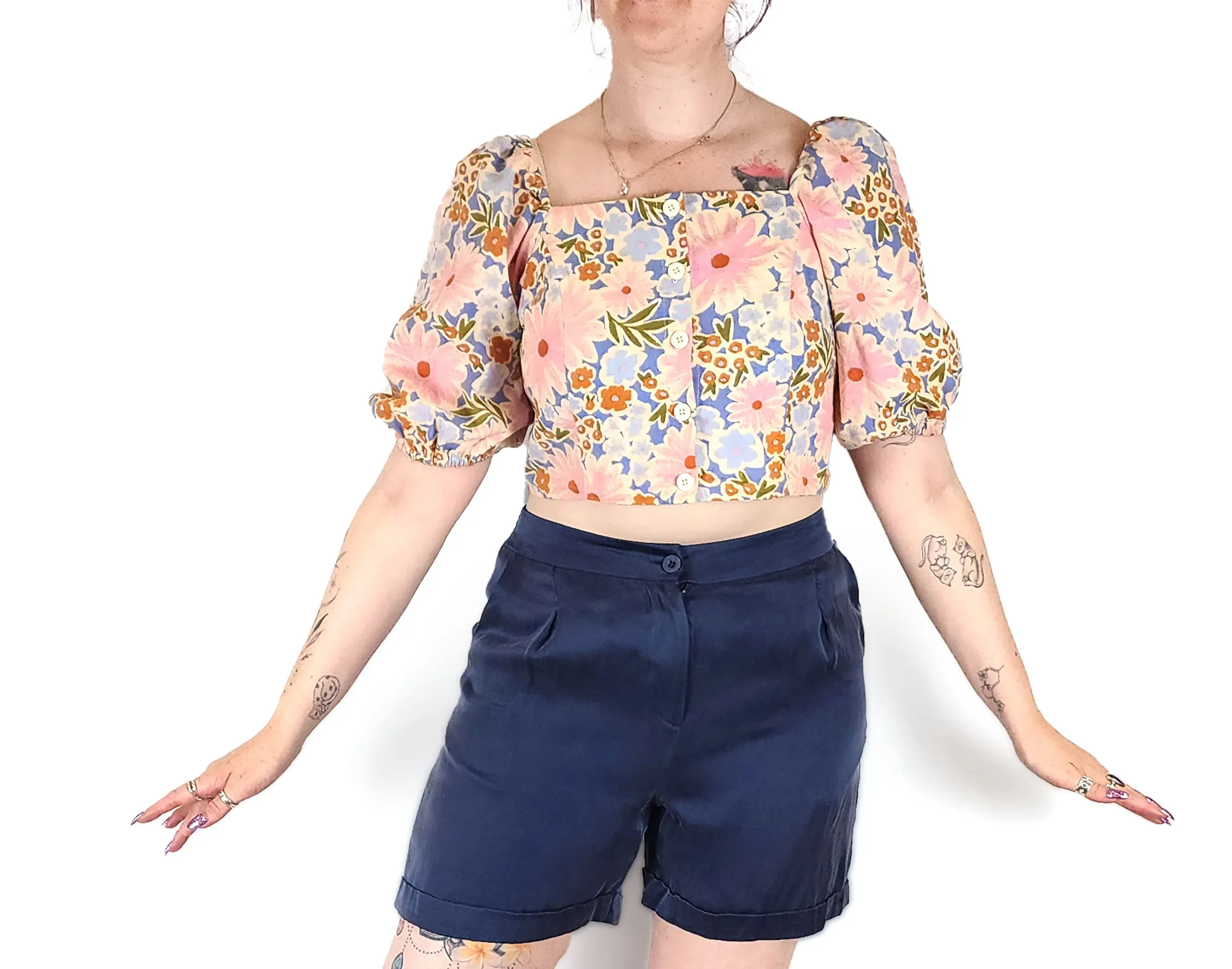 Princess Highway pink cropped top size 12