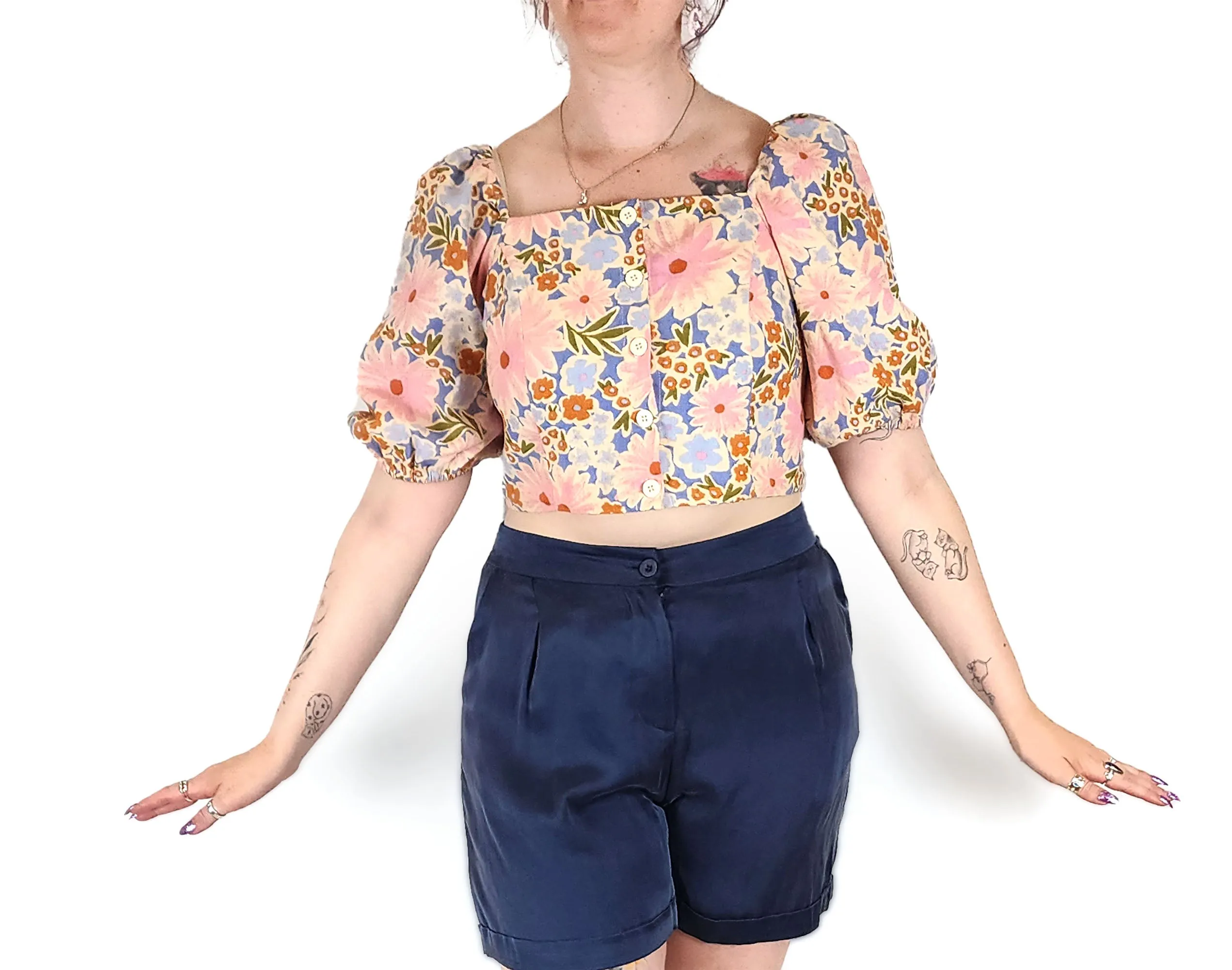 Princess Highway pink cropped top size 12