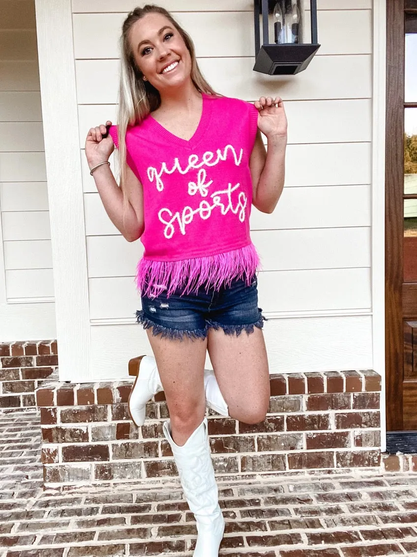 “Queen of Sports” Sweater Tank