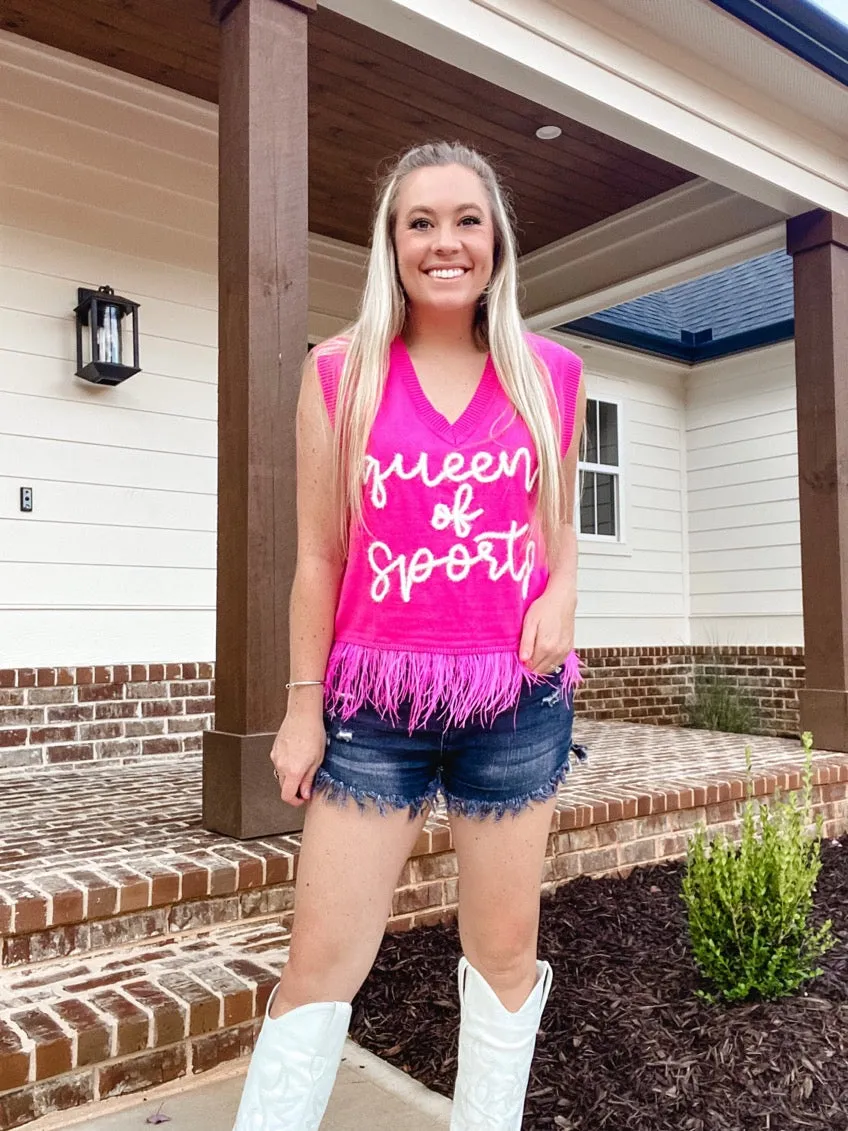 “Queen of Sports” Sweater Tank