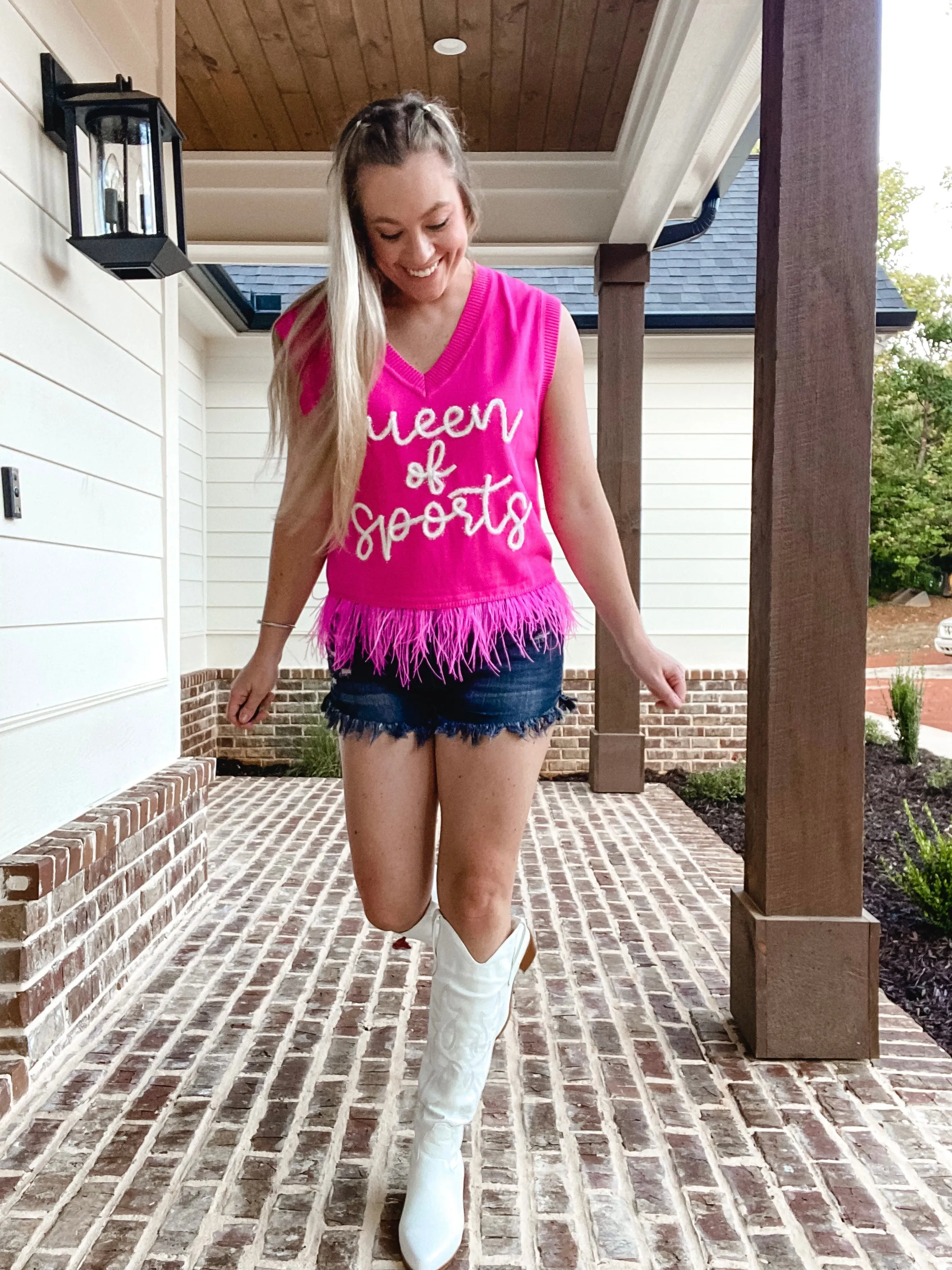 “Queen of Sports” Sweater Tank