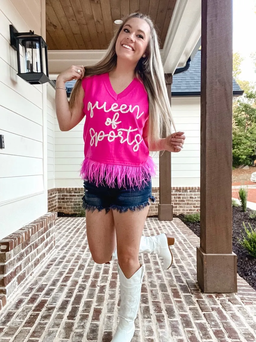 “Queen of Sports” Sweater Tank