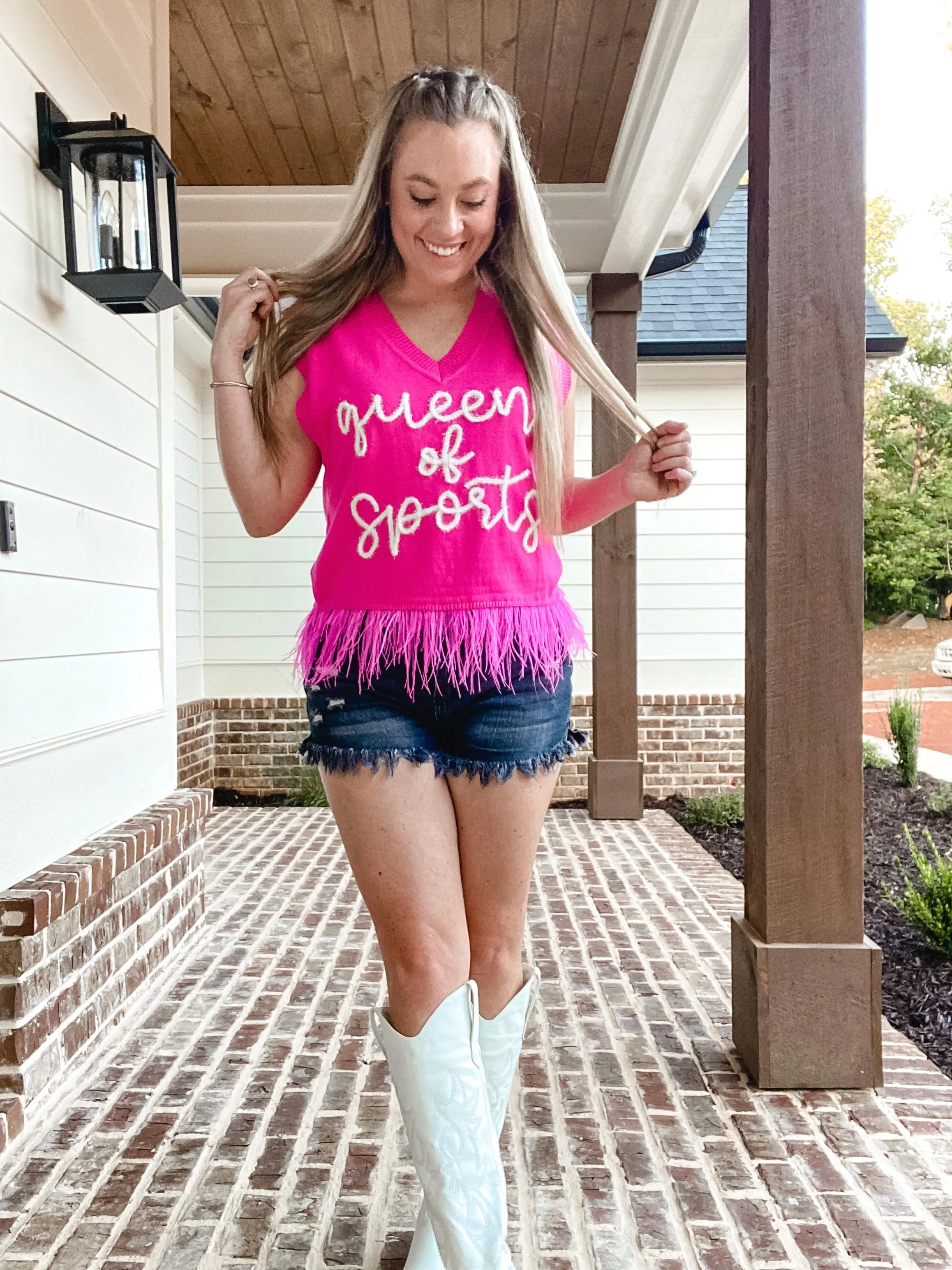 “Queen of Sports” Sweater Tank
