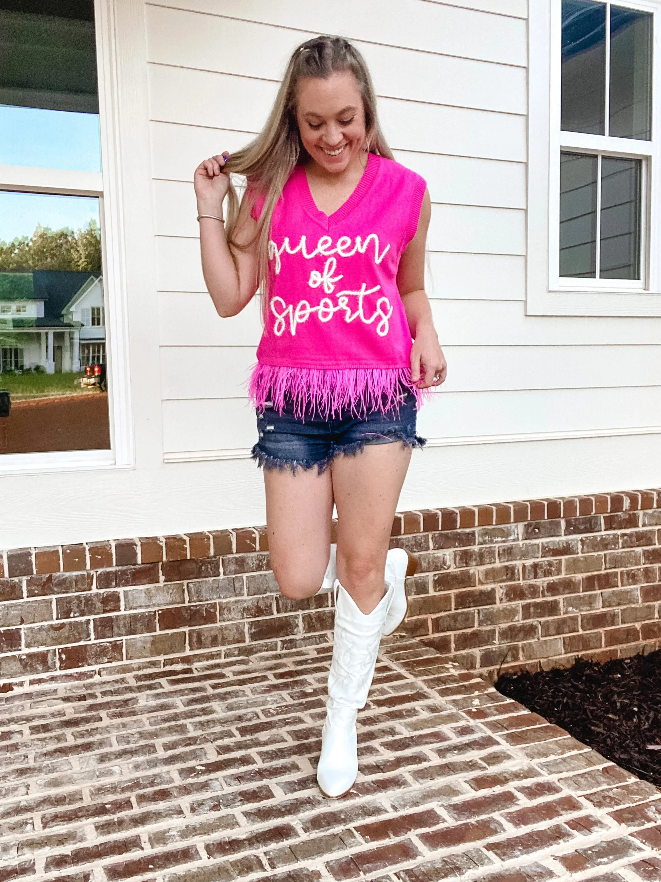 “Queen of Sports” Sweater Tank