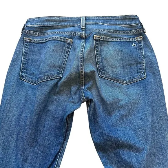 Rag &amp; Bone Dre Low-Rise Slim Boyfriend Jeans Pants Mariposa Size 26 Women's NWOT