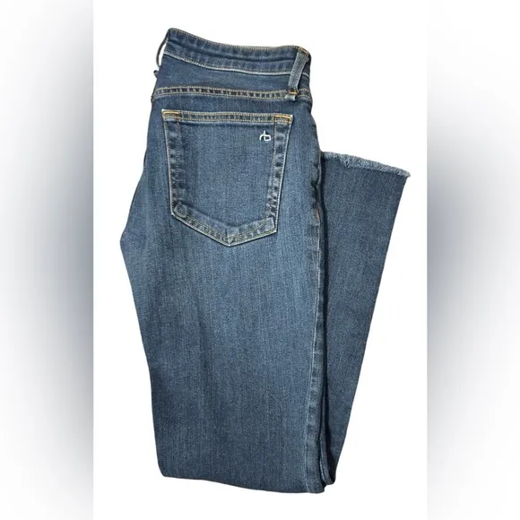 rag &amp; bone | Dre Low-Rise Slim Boyfriend Jeans—New Worn Wash (24)