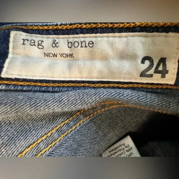 rag &amp; bone | Dre Low-Rise Slim Boyfriend Jeans—New Worn Wash (24)