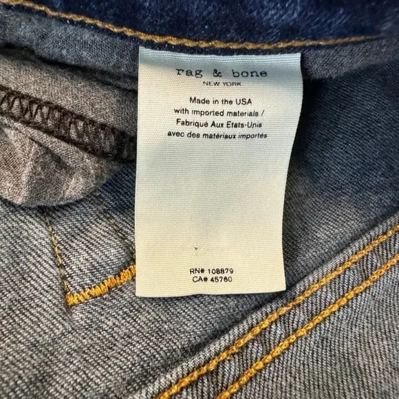 rag &amp; bone | Dre Low-Rise Slim Boyfriend Jeans—New Worn Wash (24)