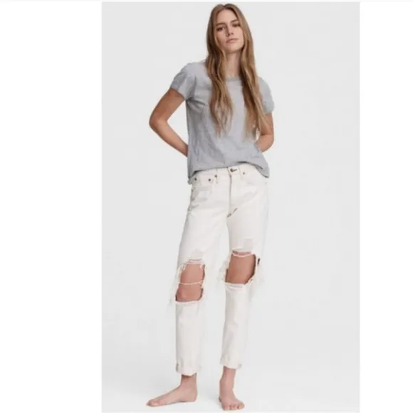 Rag &amp;‎ Bone Rosa Mid-Rise Boyfriend Jeans size 32