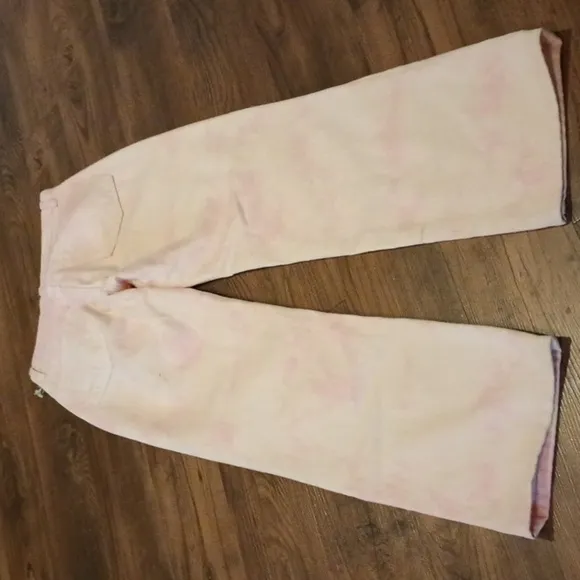 Reformation Pink Cynthia Spiral High Rise Straight Long Jeans A31
