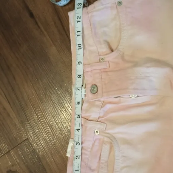 Reformation Pink Cynthia Spiral High Rise Straight Long Jeans A31