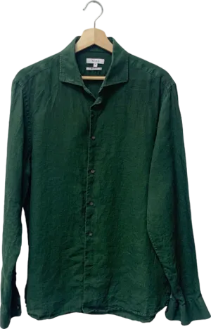 Reiss Green Long Sleeve Shirt Regular Fit XL