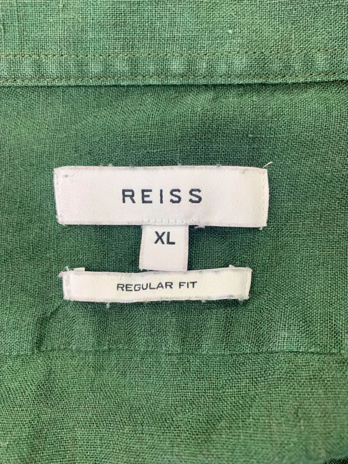 Reiss Green Long Sleeve Shirt Regular Fit XL