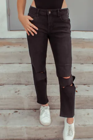 Remi Boyfriend Jeans (Black Denim)