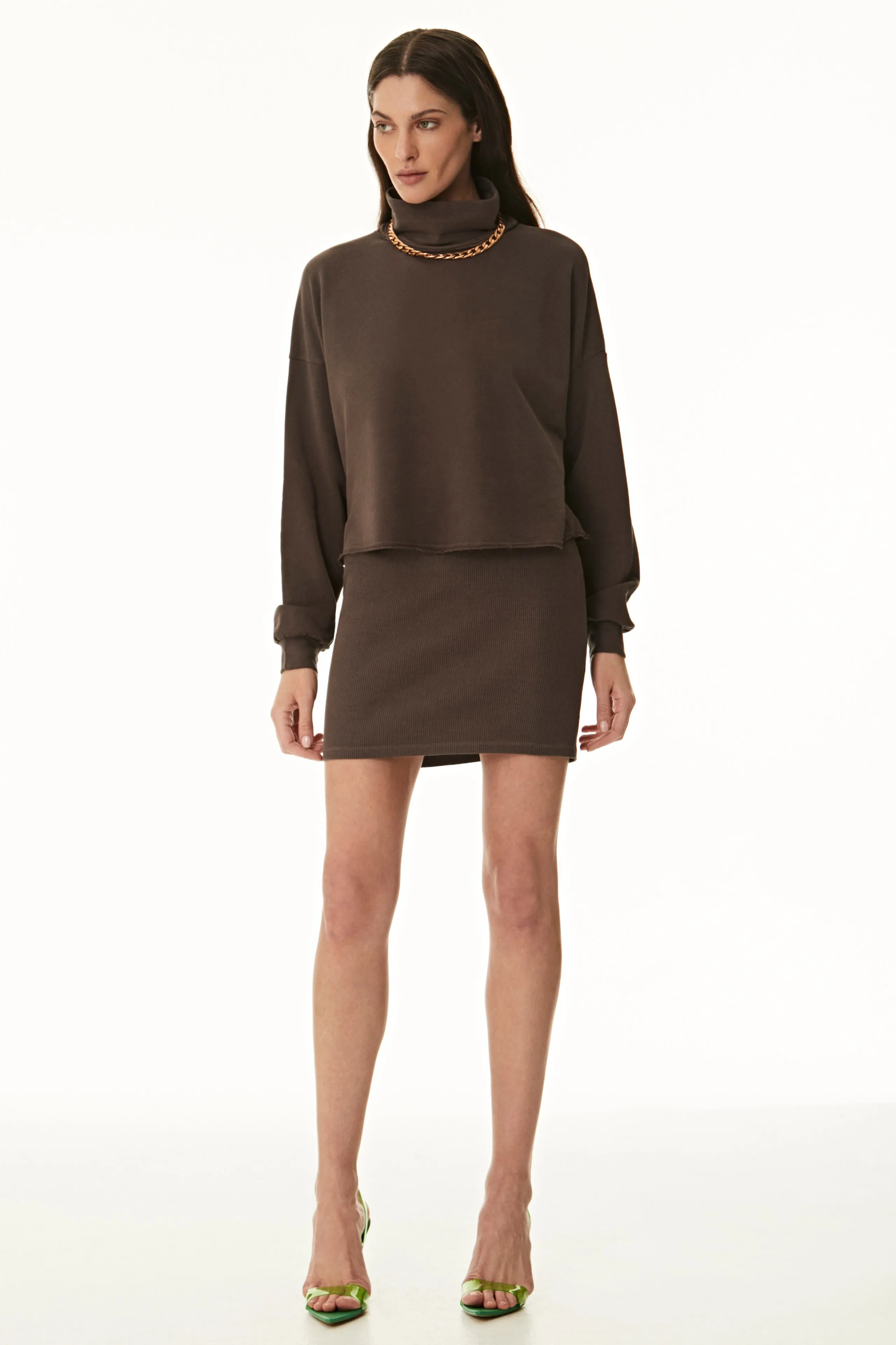 Ribbed Mini Skirt