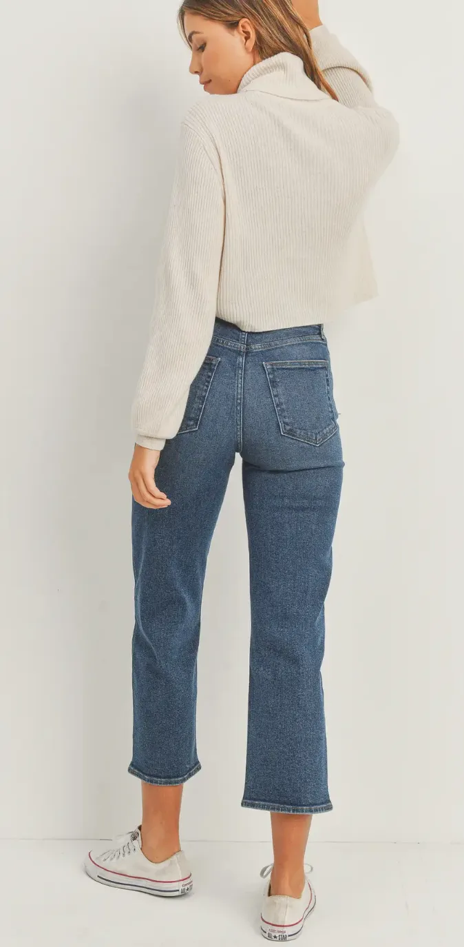 Ribcage Straight Dark Wash Denim