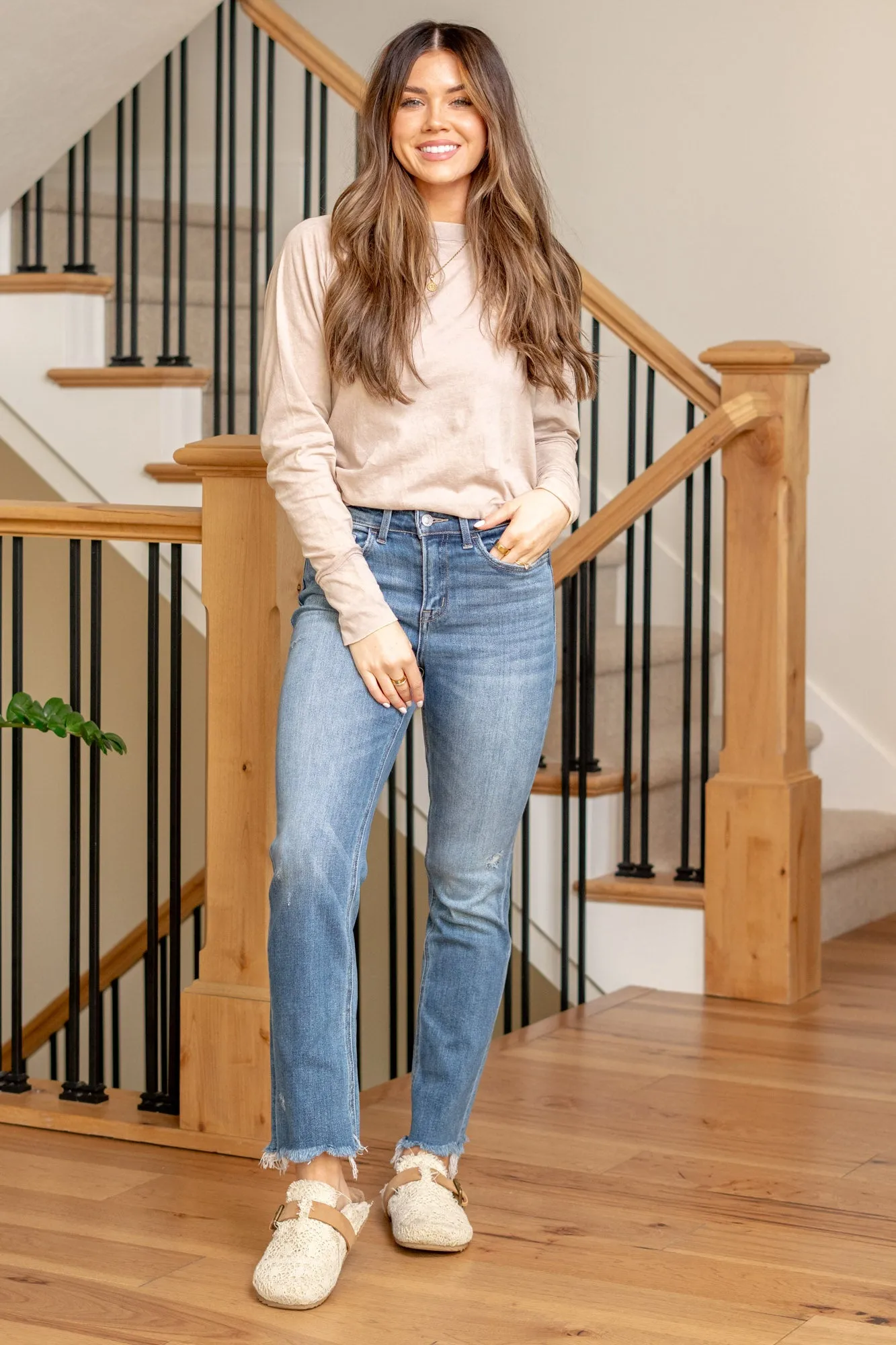River Lagan High Rise Cropped Straight Leg Regular & Plus Sizes