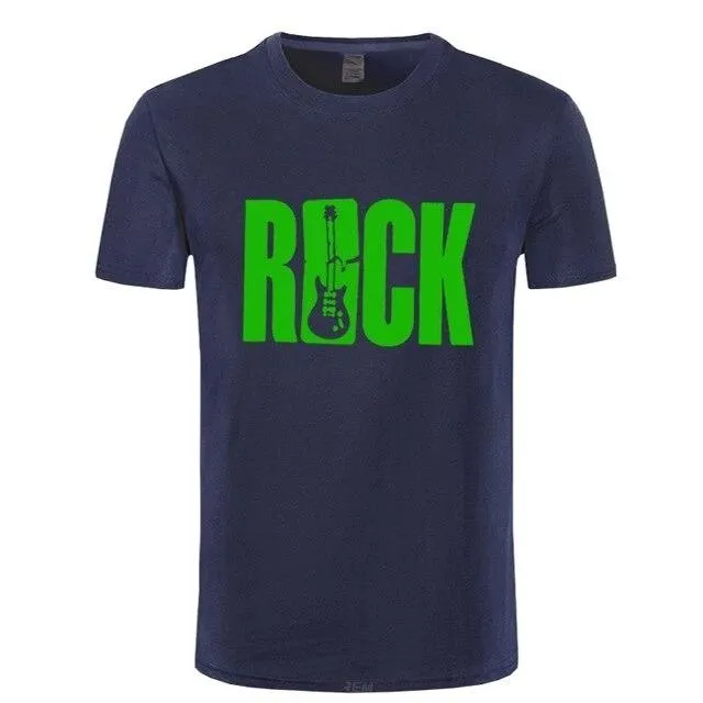 ROCK Music T Shirt Guitar Cotton Tops
