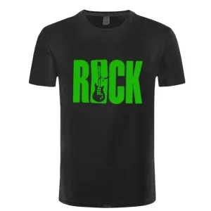 ROCK Music T Shirt Guitar Cotton Tops