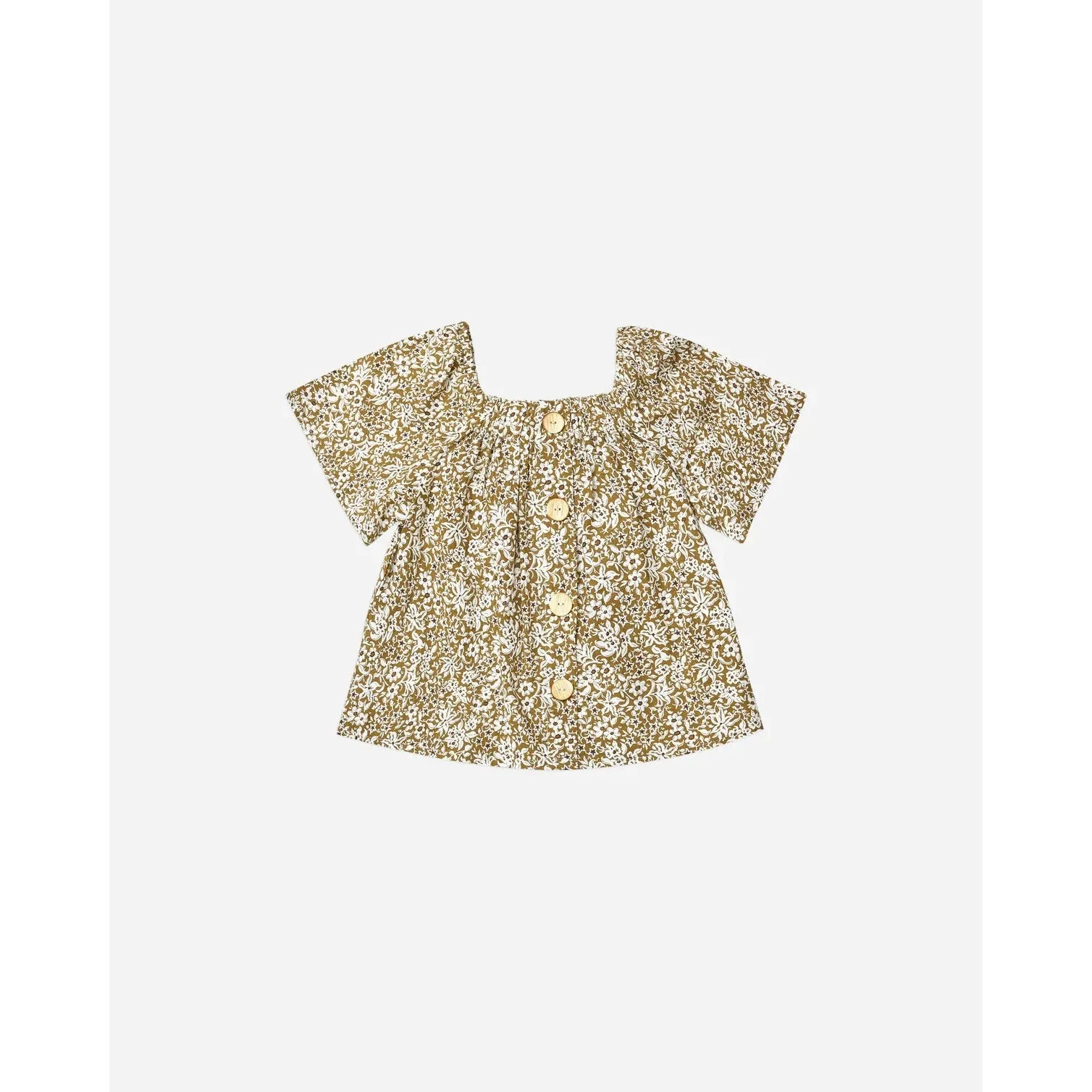 Rylee & Cru Golden Ditsy Leah Top