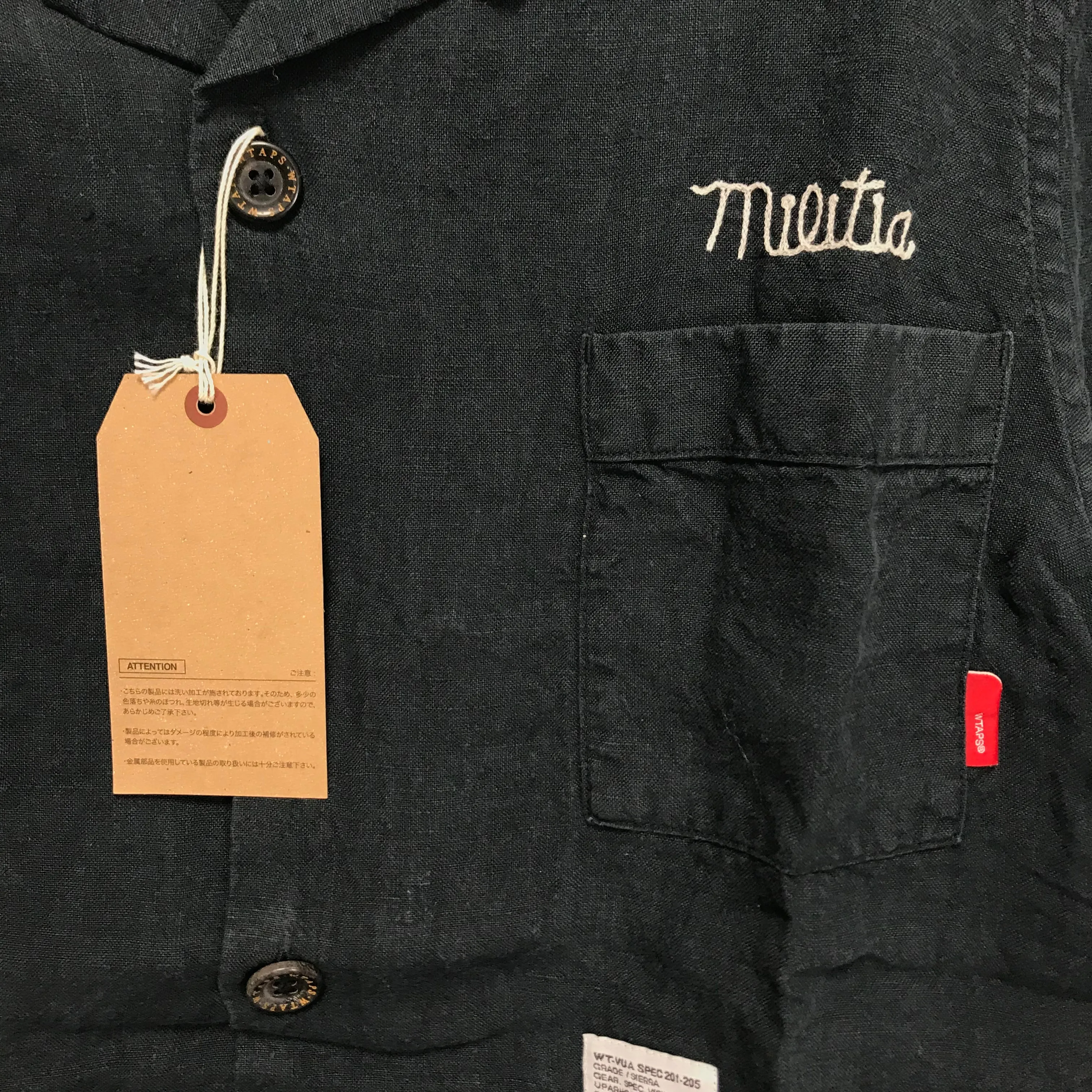 [S or L] DS! WTaps 12SS Guayabera Linen S/S Shirt