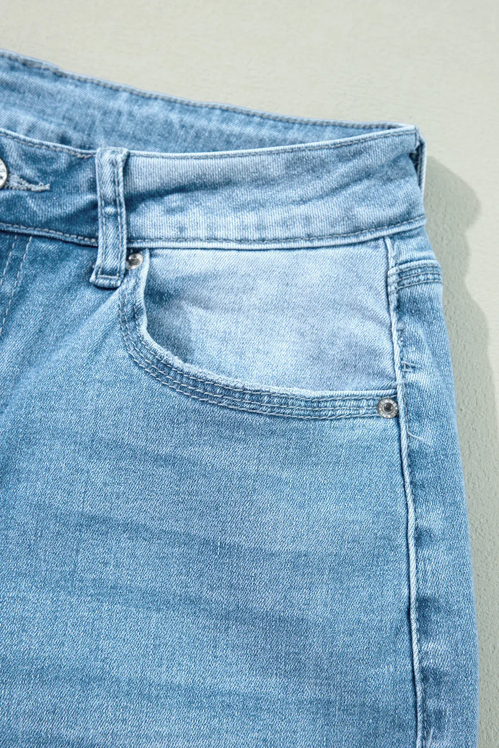 Shift Slit Straight Jeans by High