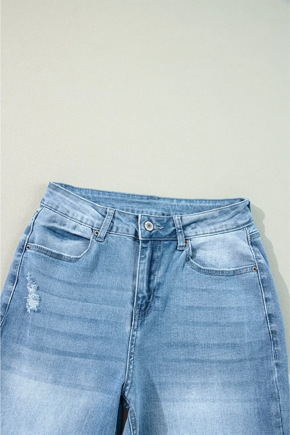 Shift Slit Straight Jeans by High