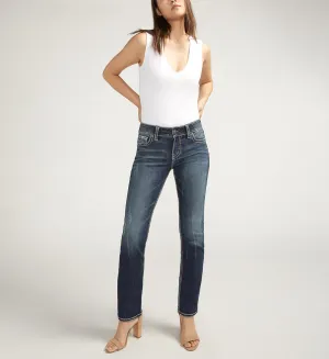 Silver Jeans Suki Mid Rise Straight Leg Jeans