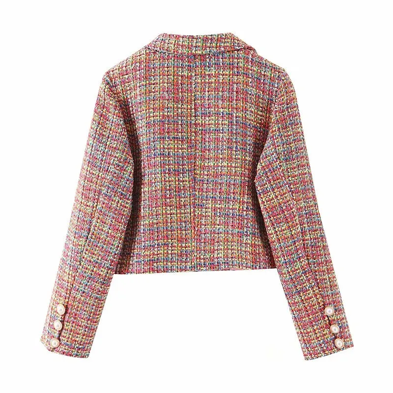 Single-breasted Woolen Coat Cardigan Mini Dress Short Skirt Two Pieces