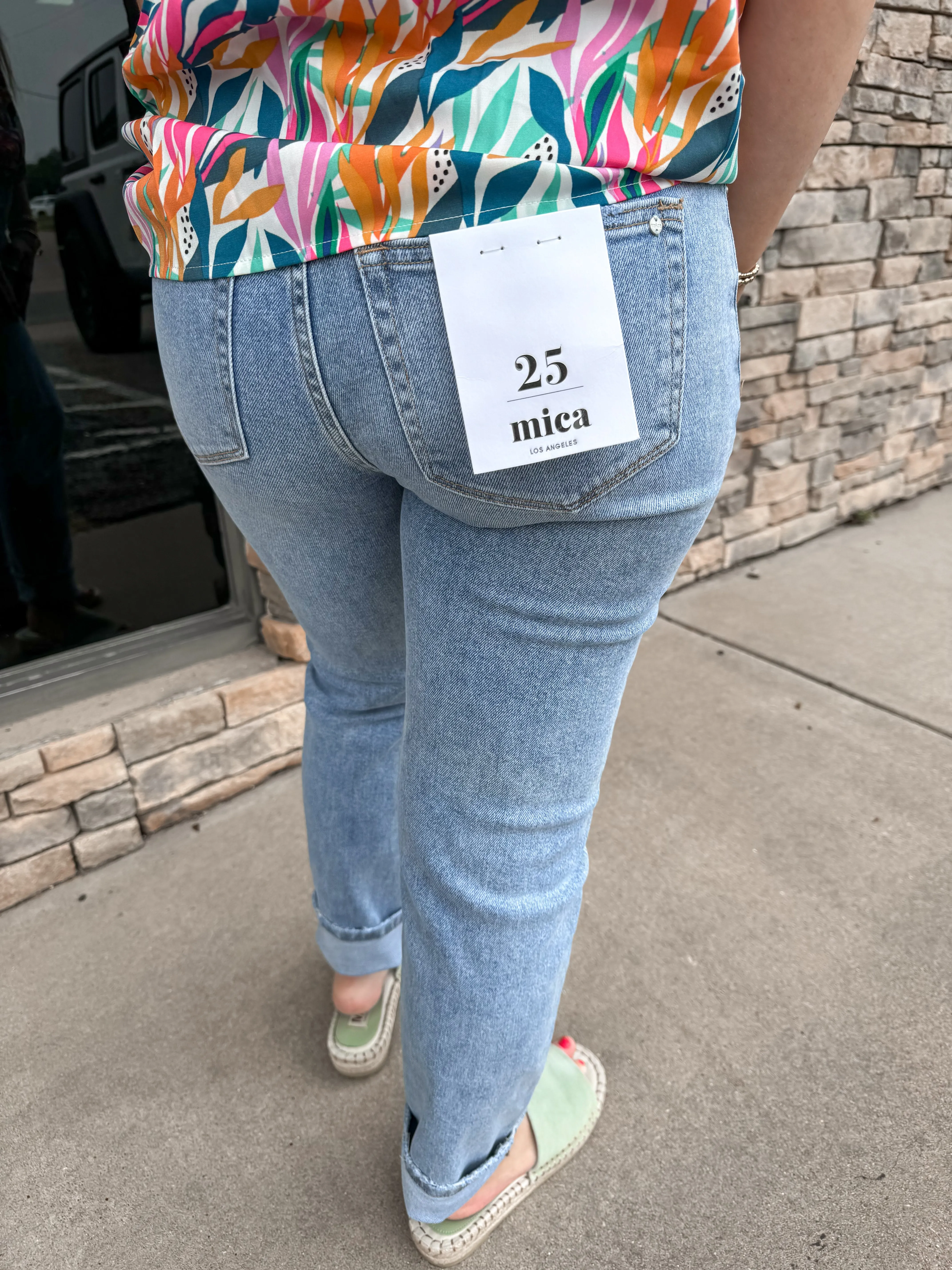 Sky High Rise Straight Leg Jean