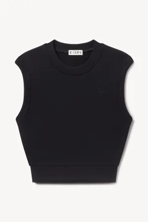 SLEEVELESS CREWNECK TOP