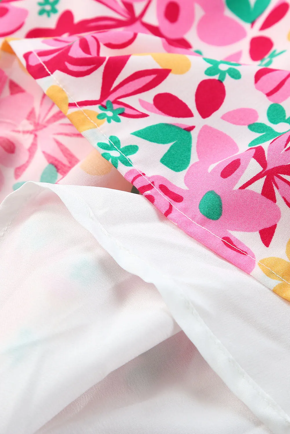 Smocked Bodice Ruffle  Floral Dresses