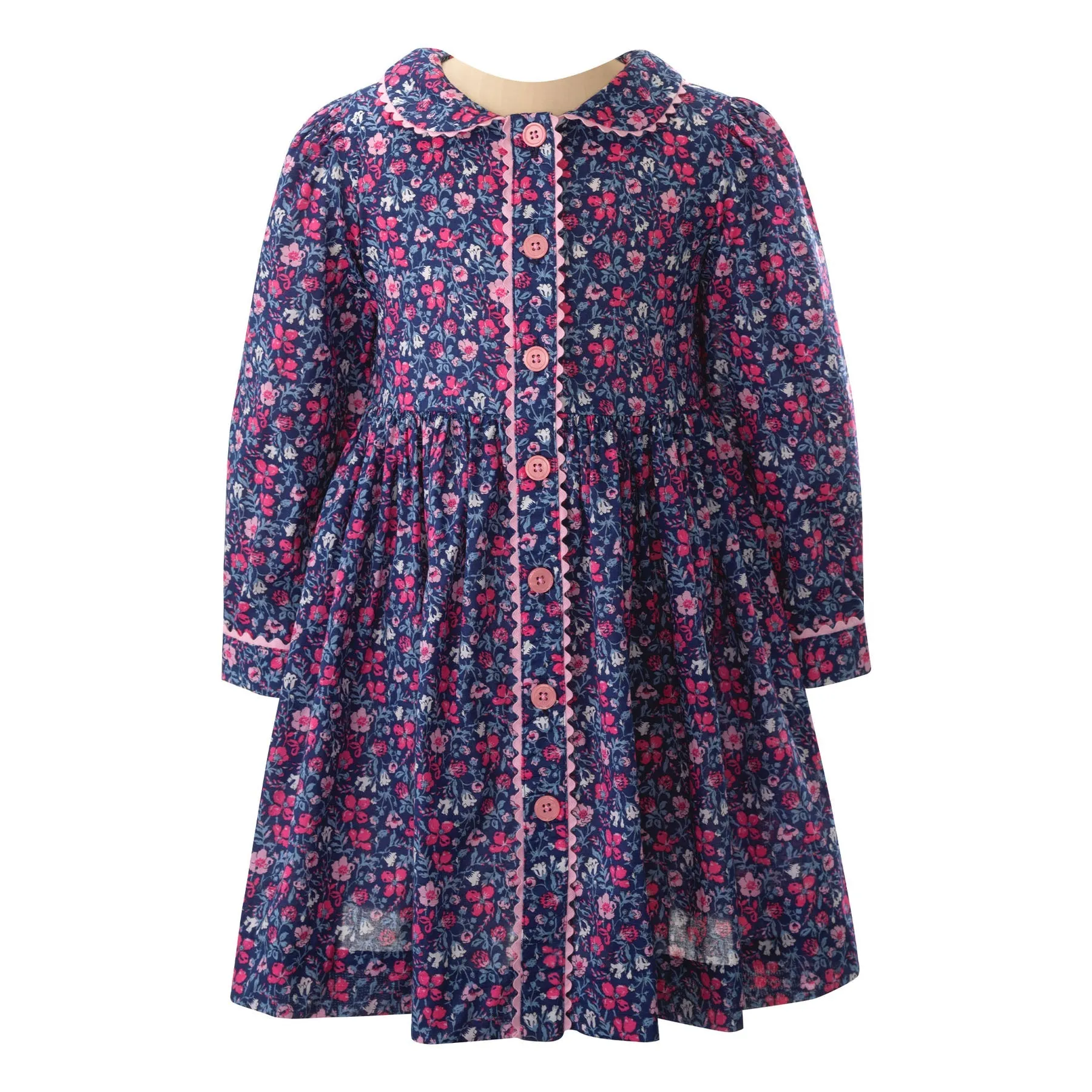 Snowdrop Floral Button Front Dress