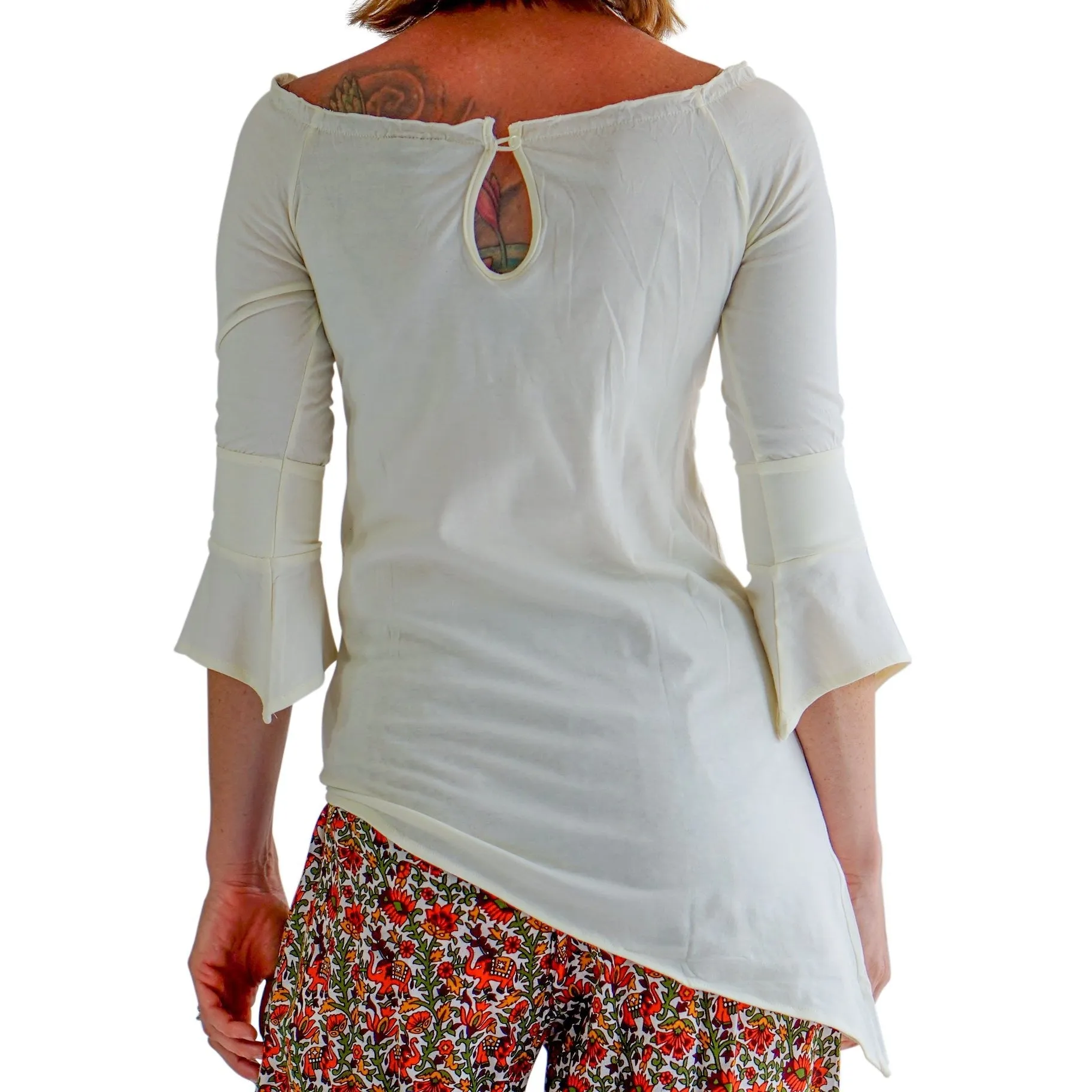 'Spirit' Womens Pirate Shirt - Cream