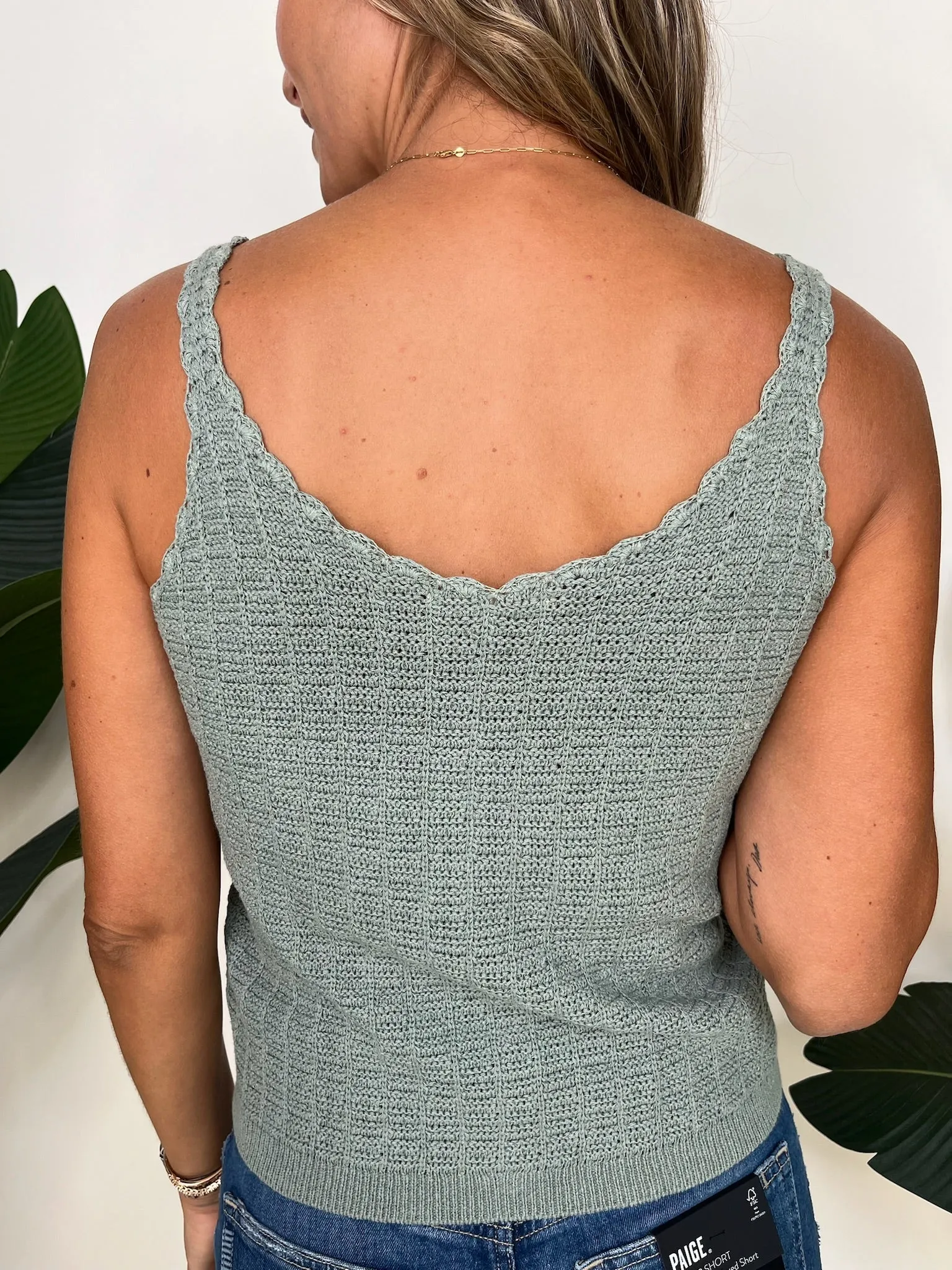 Splendid Poppy Sweater Tank Lagoon