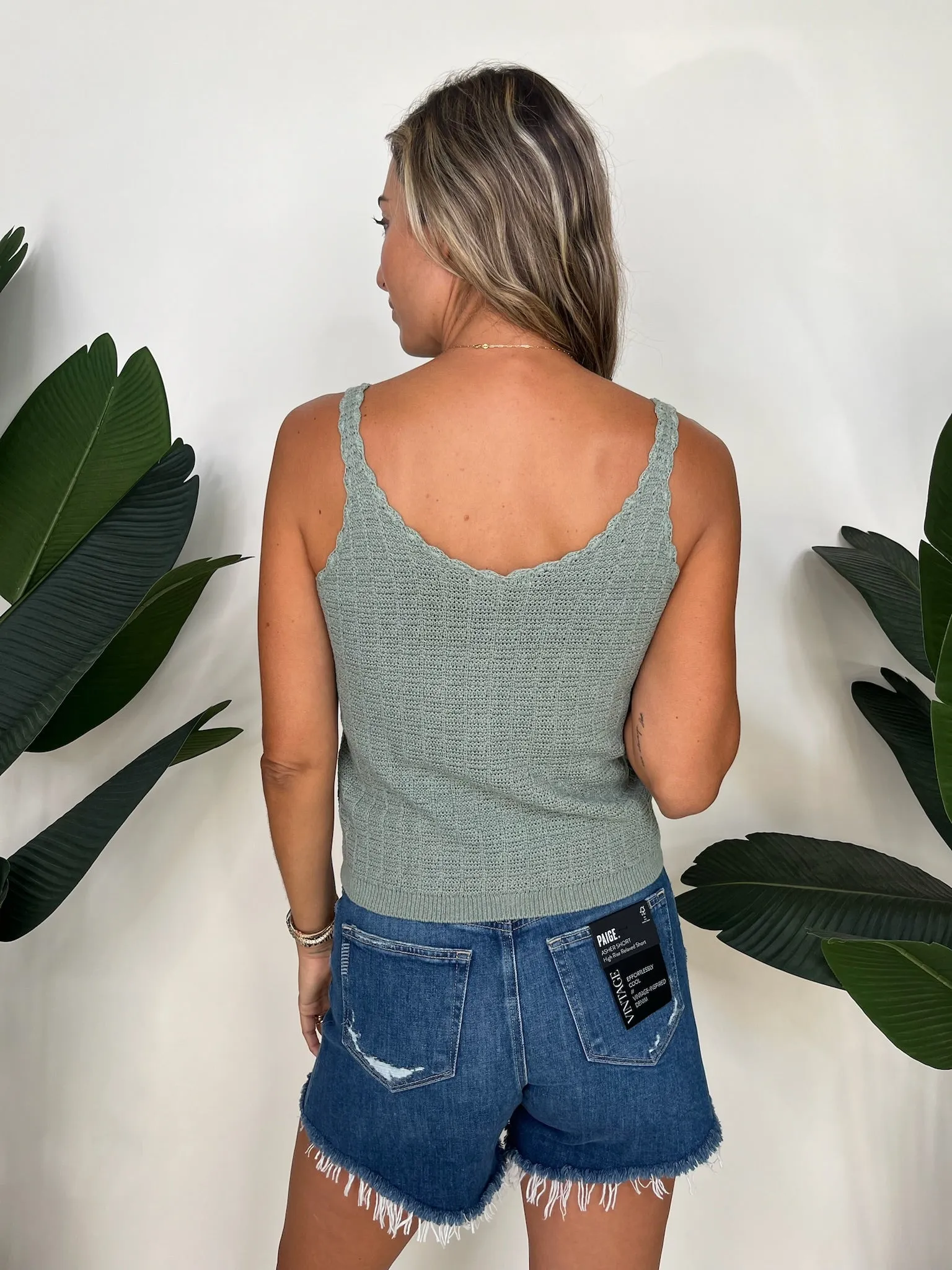 Splendid Poppy Sweater Tank Lagoon