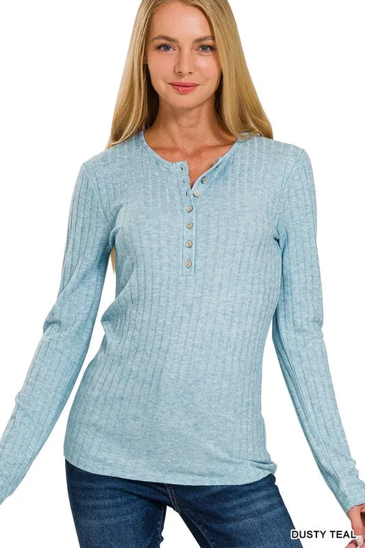 Sterling Long Sleeve v-neck in blue *