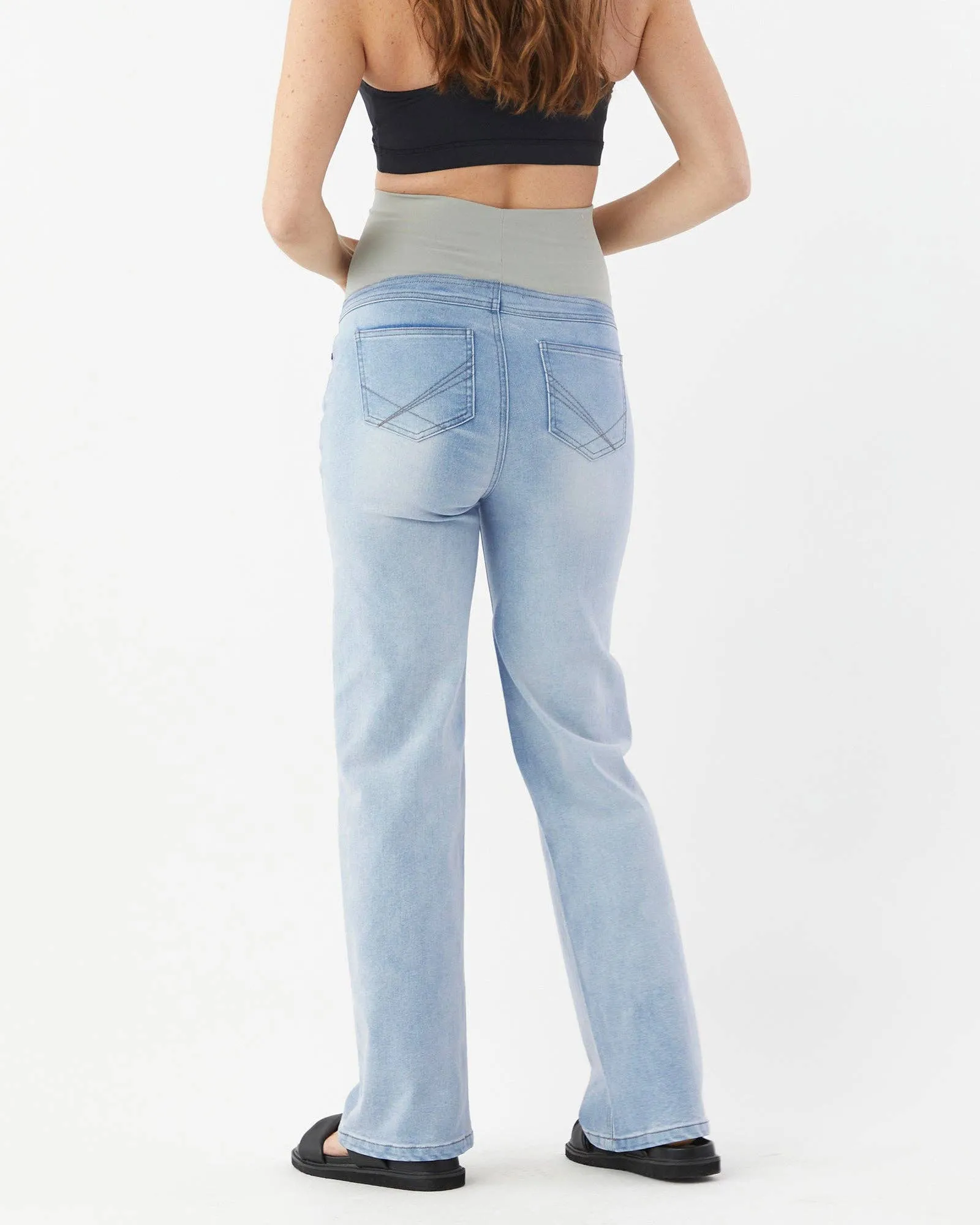 Straight Leg Overbelly Jeans