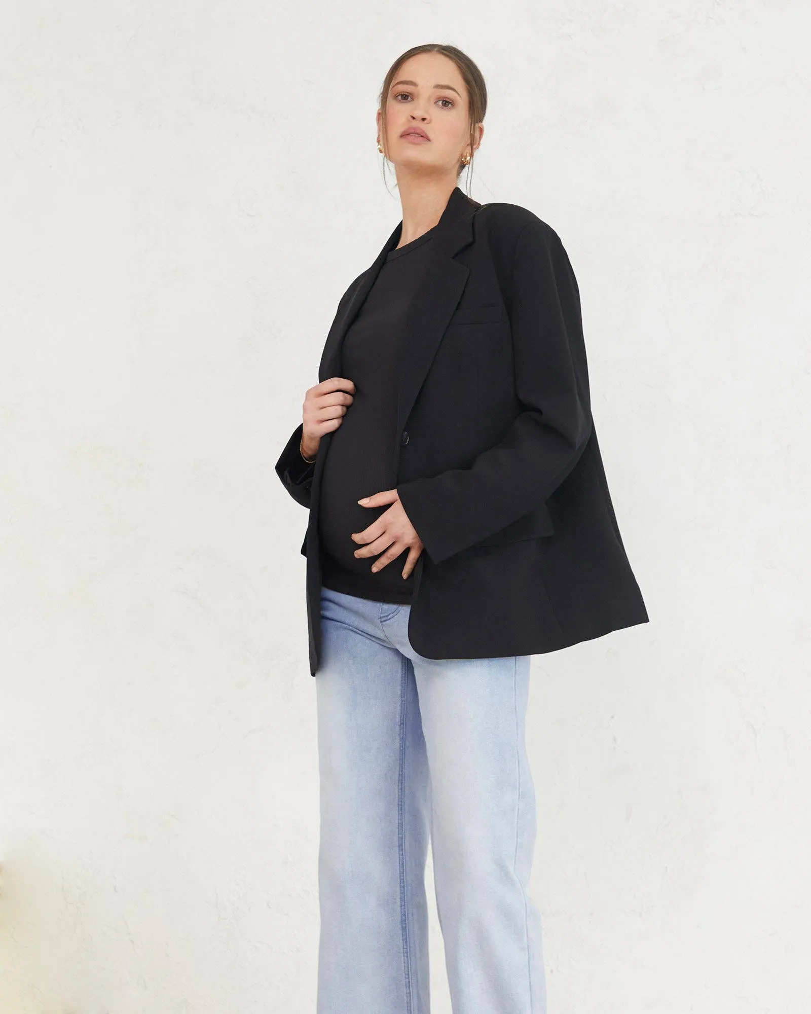 Straight Leg Overbelly Jeans