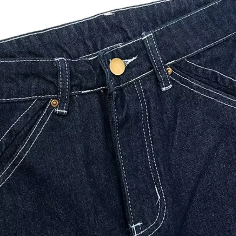 Street Splicing Strap Cargo Jeans