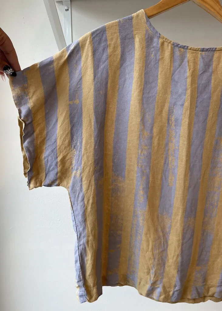 Striped Linen Box Top