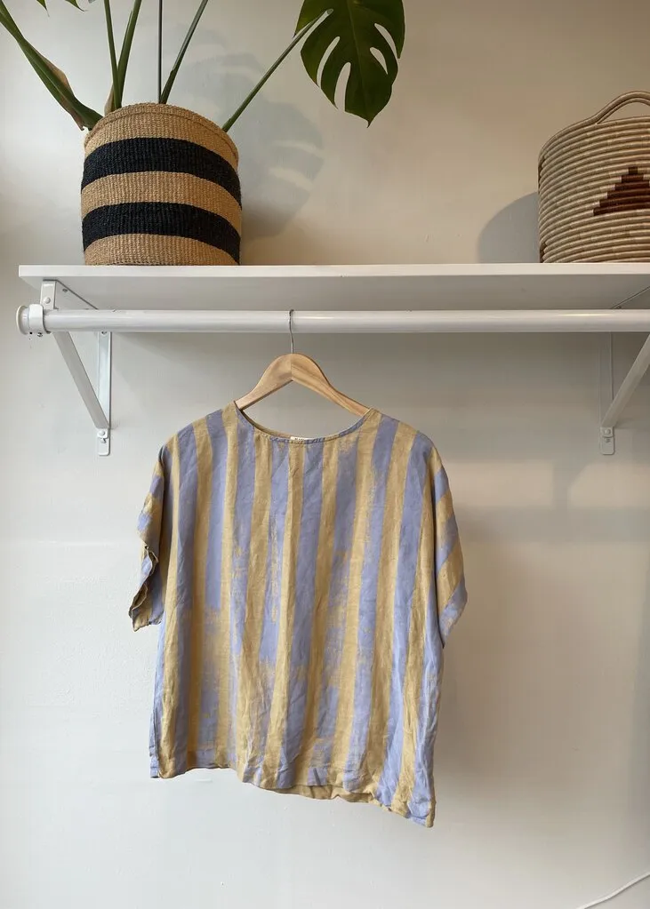 Striped Linen Box Top