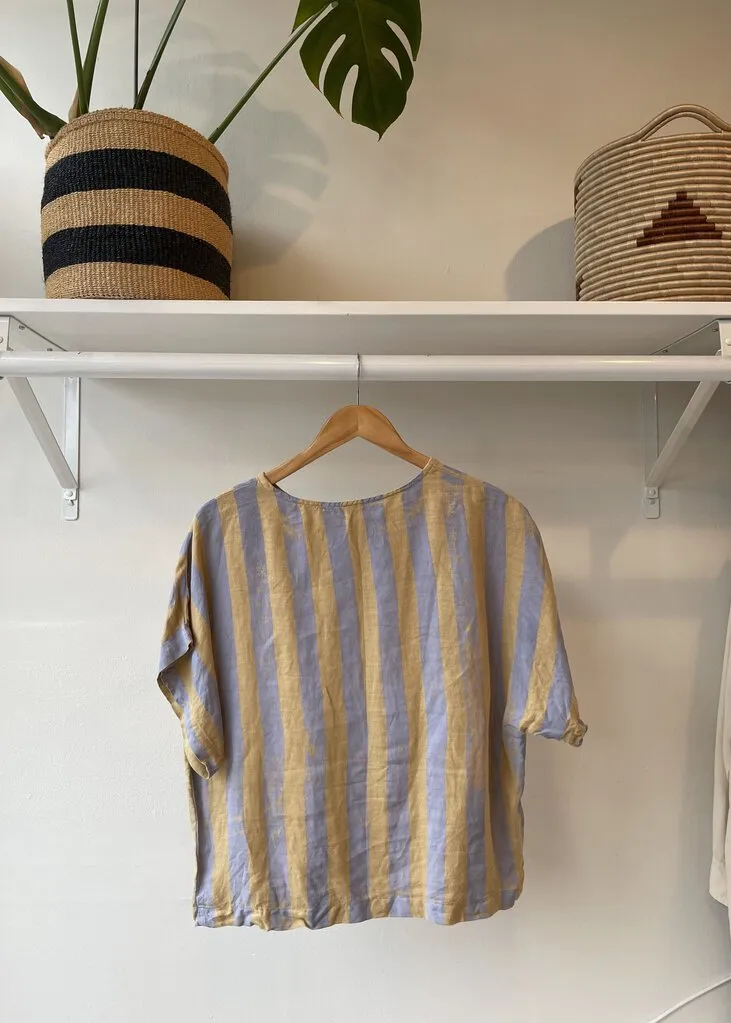 Striped Linen Box Top