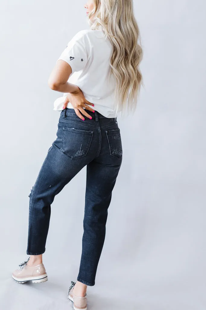 Take A Chance Kancan Mom Jeans