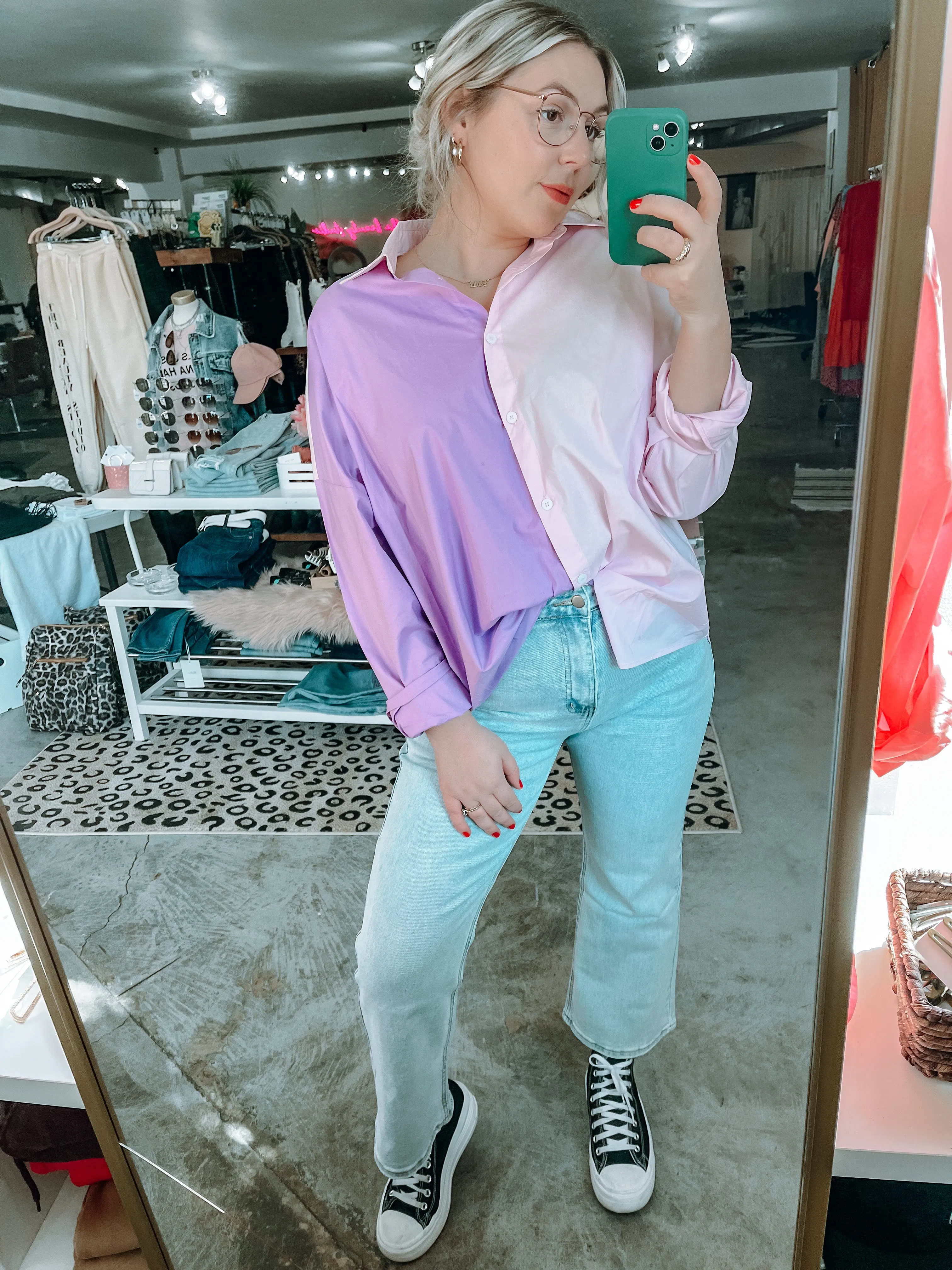 Teri Straight Leg High Waisted Denim Jeans