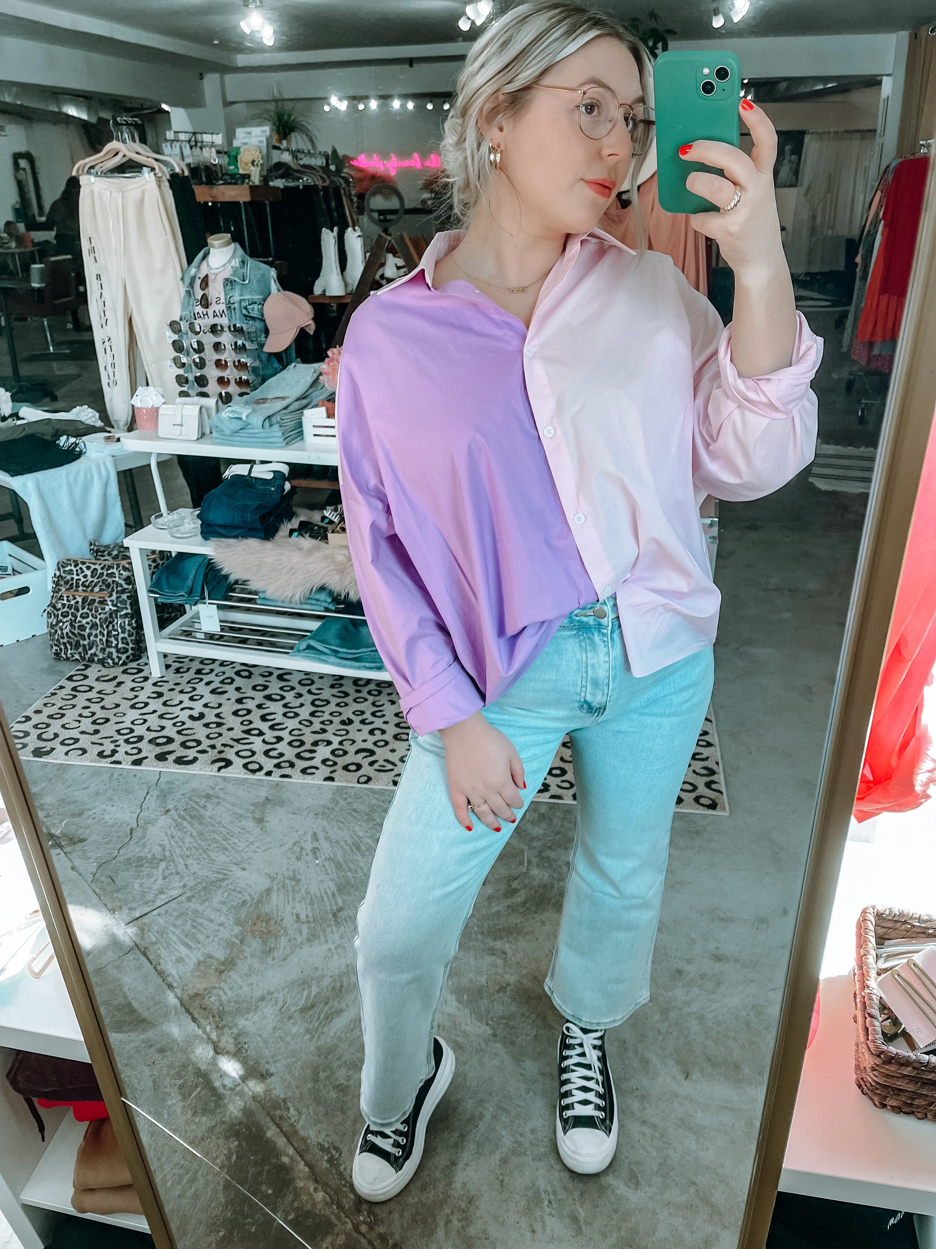 Teri Straight Leg High Waisted Denim Jeans