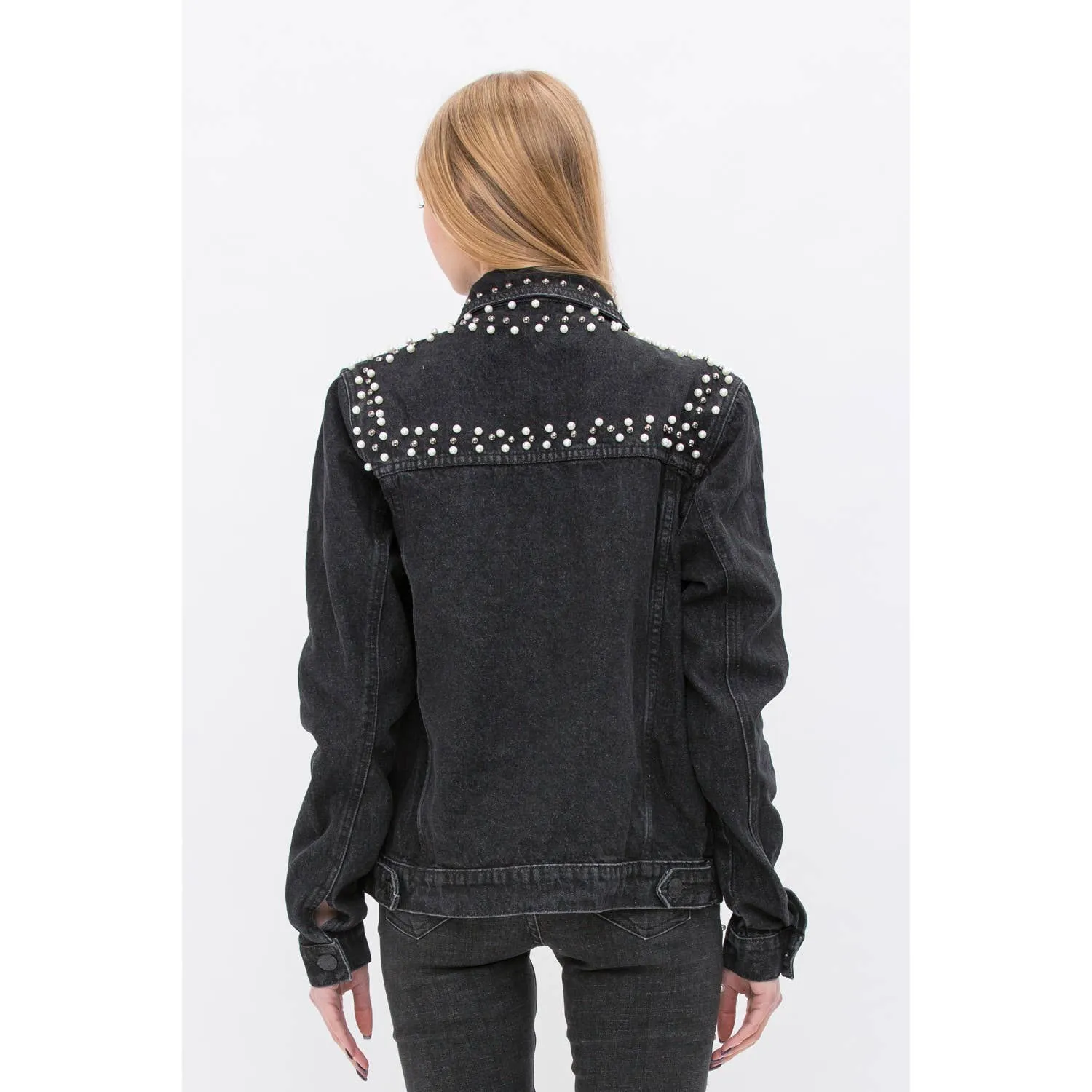 The Black Pearlie Denim Jacket