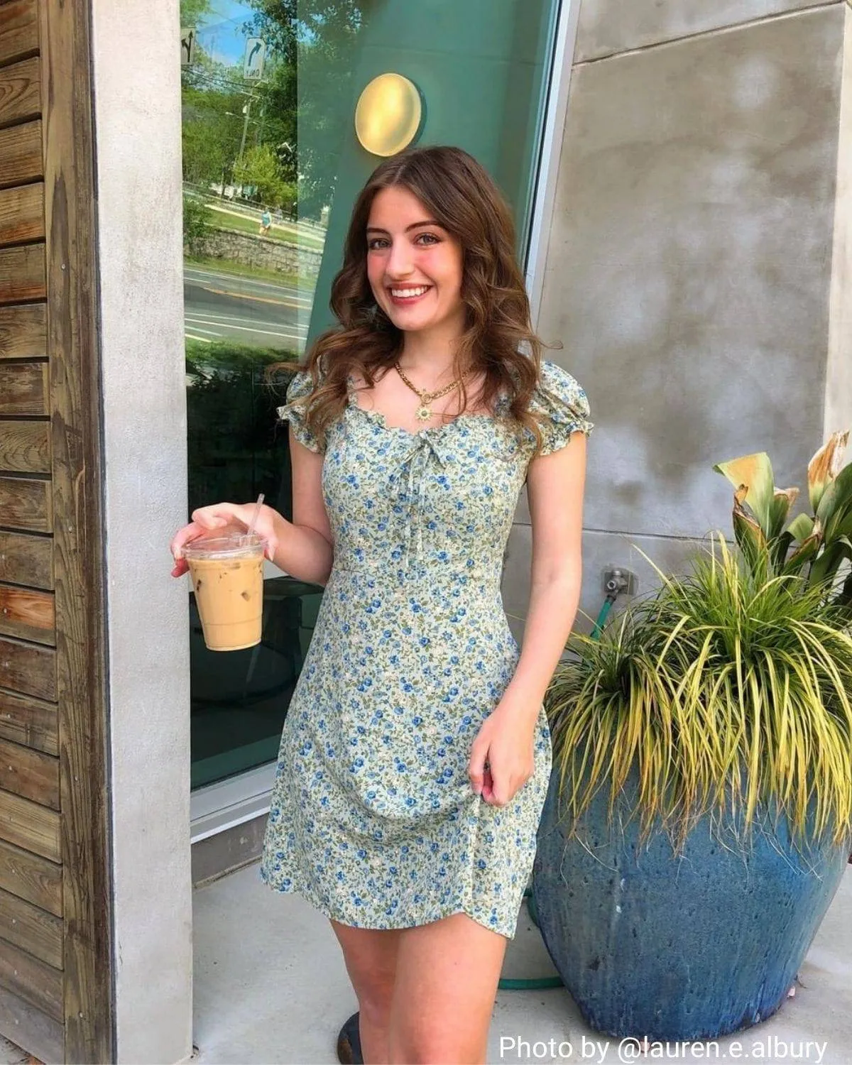 The Ruffle Edge Floral Mini Dress