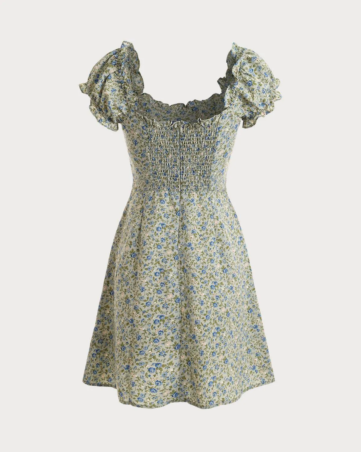 The Ruffle Edge Floral Mini Dress